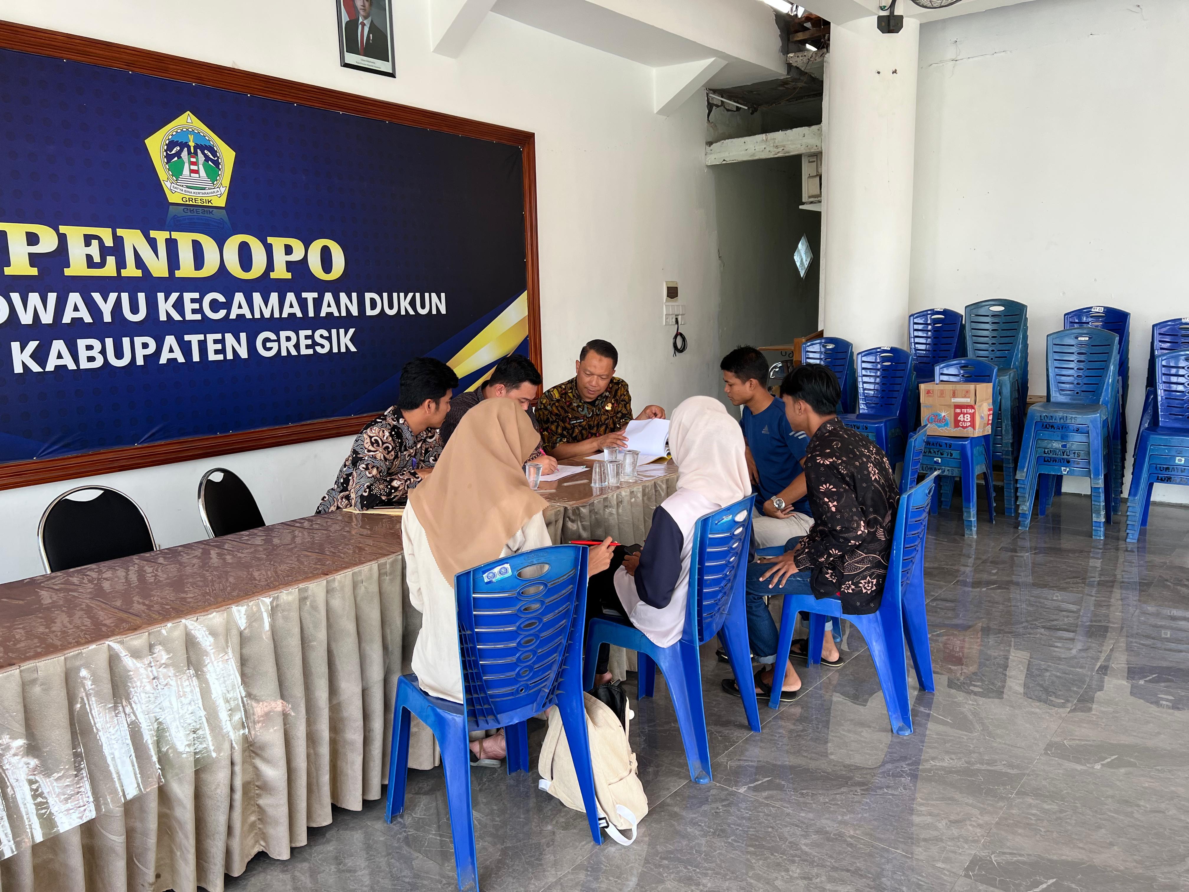 Dinas Sosial Kabupaten Gresik Lakukan Monitoring ke Karang Taruna Galow Tunas Bangsa Lowayu