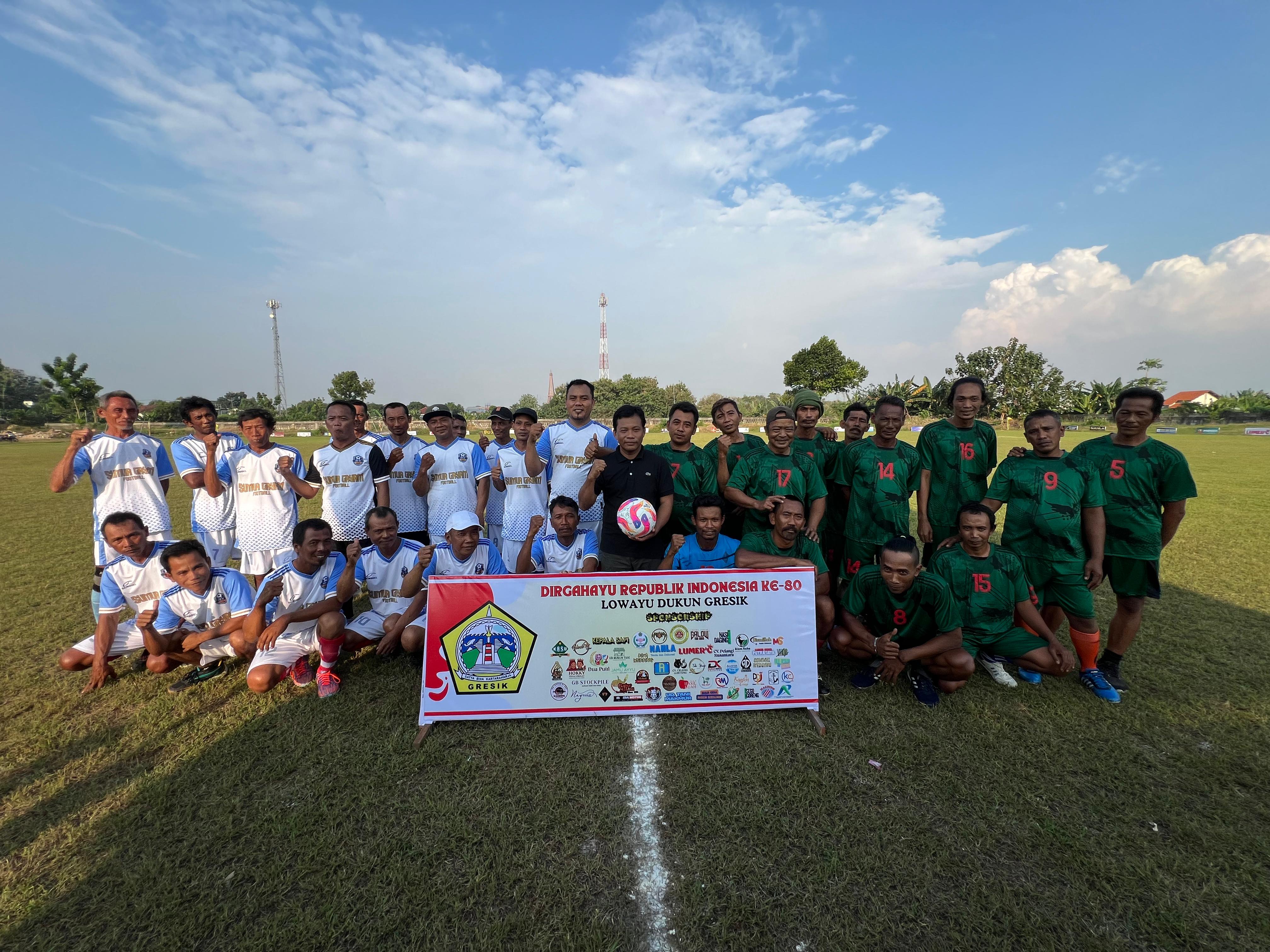 Perlombaan Sepak Bola Antar RT Menjadi Awal Kegiatan dalam Memperingati HUT RI ke-80 di Desa Lowayu