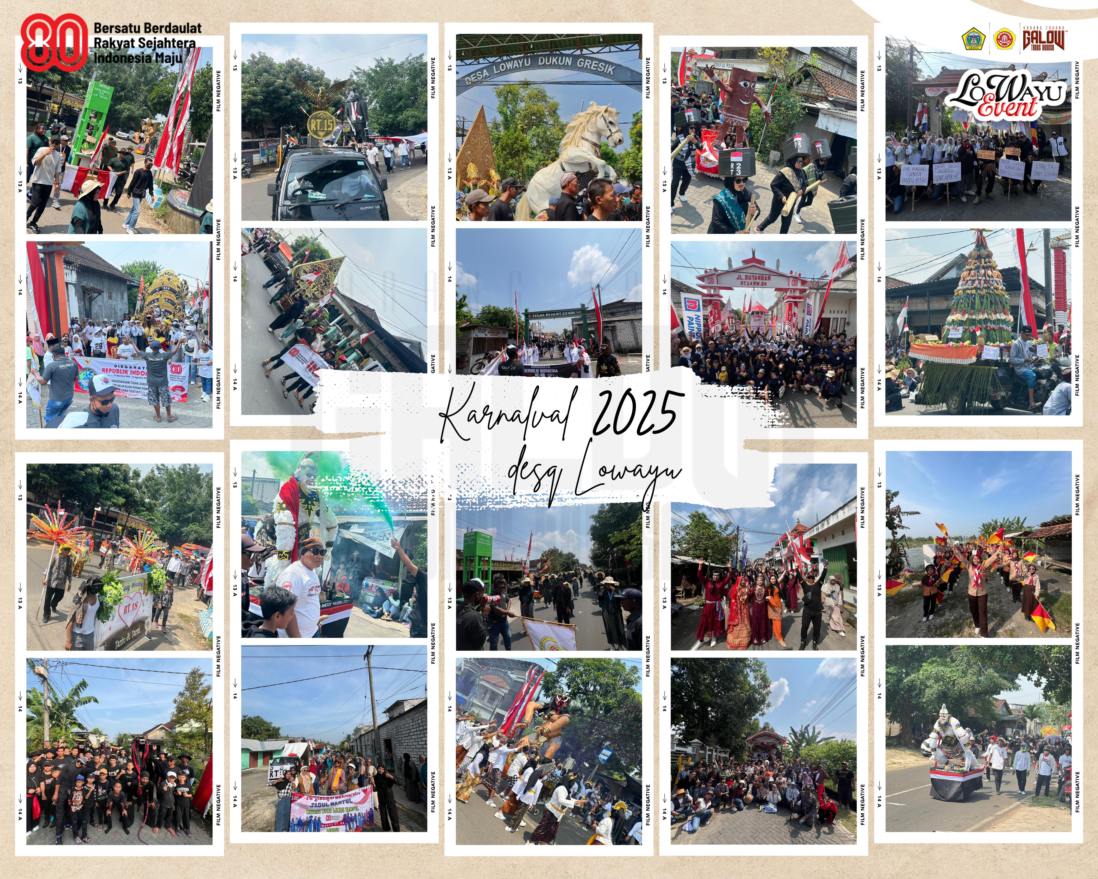 Karnaval HUT RI ke-80 Desa Lowayu Berlangsung Meriah dan Lancar