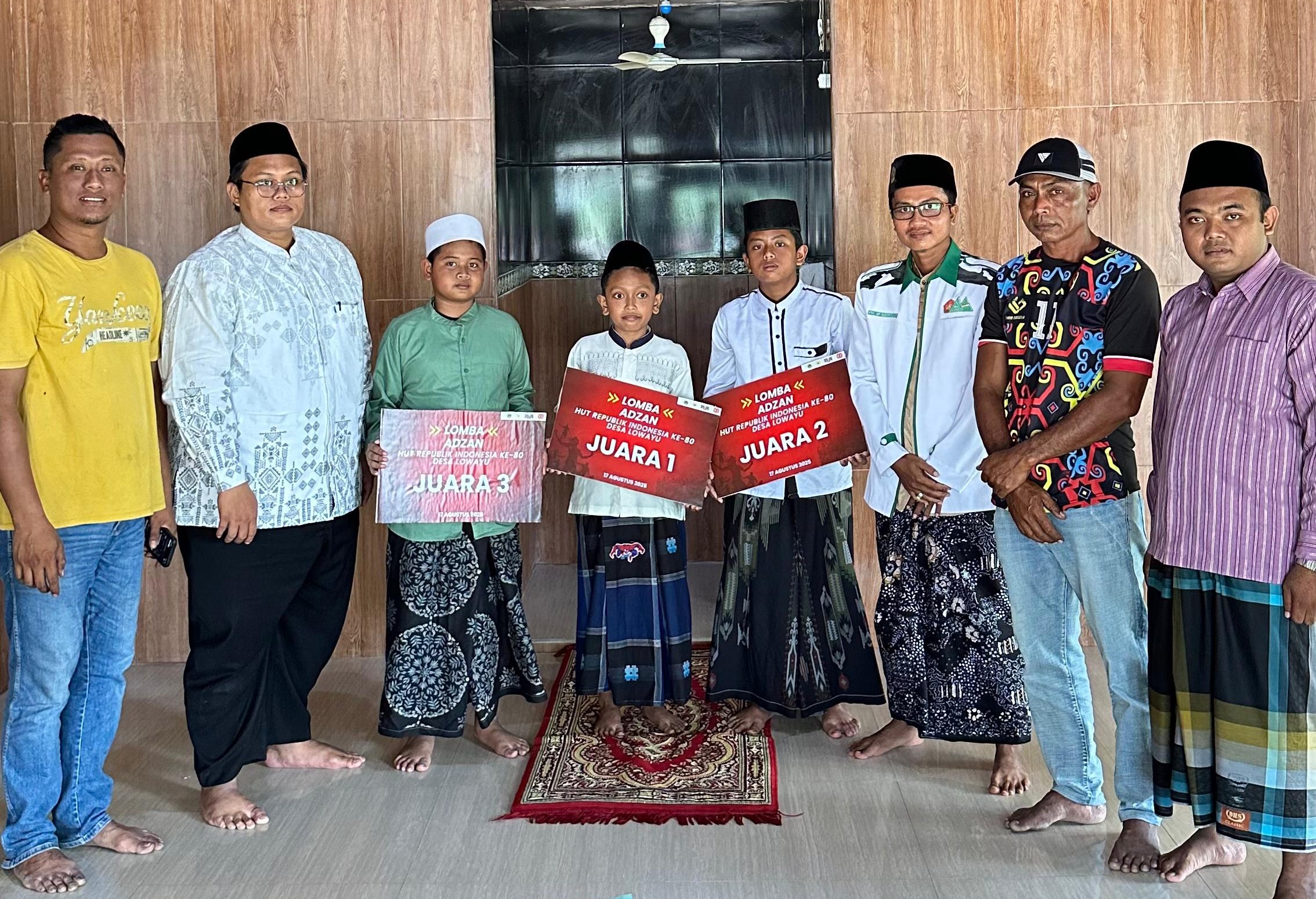 Lomba Adzan Antar RT se-Desa Lowayu